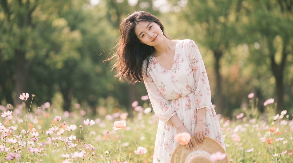 探花探花美少女写真视频《花间物语》